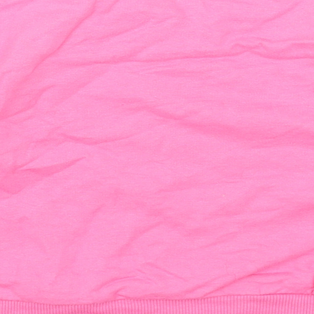 Studio Girls Pink Round Neck Cotton Pullover Jumper Size 5-6 Years Pullover - M B Initial