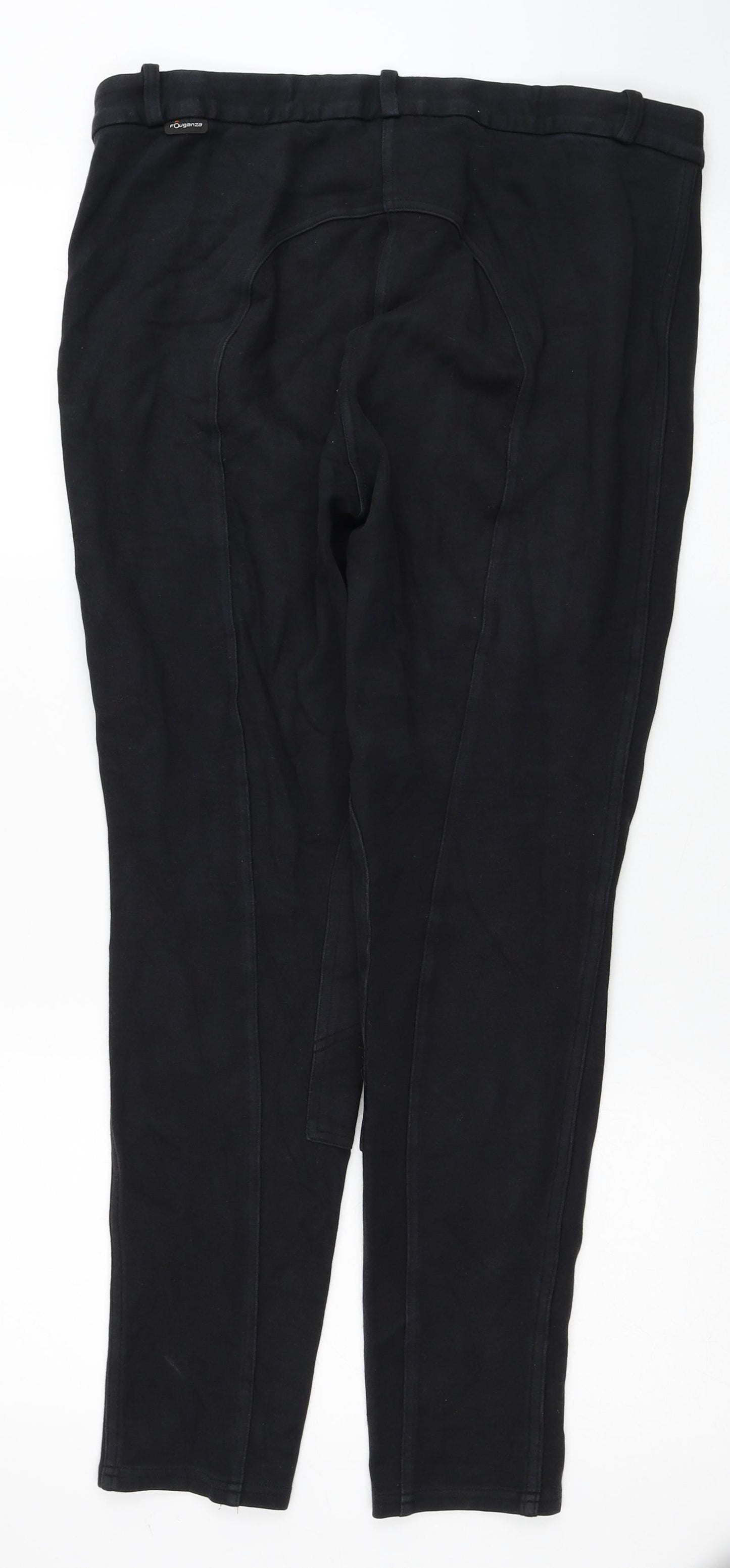 DECATHLON Womens Black Cotton Jegging Leggings Size XL L28 in
