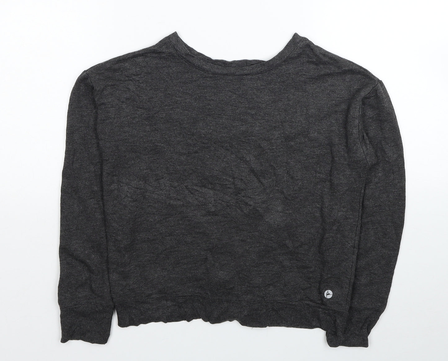 90 Degree Girls Grey Rayon Pullover Sweatshirt Size 7-8 Years Pullover - Tie Detail Back