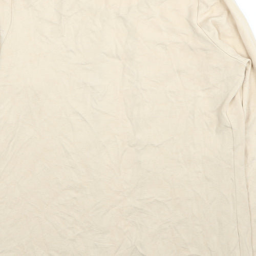 Lavelle Womens Beige Round Neck Viscose Shrug Jumper Size 12