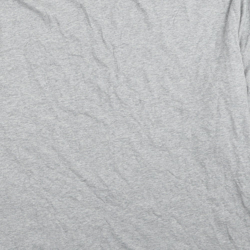 Morrissey Womens Grey Cotton Basic T-Shirt Size M Round Neck - Size M/L