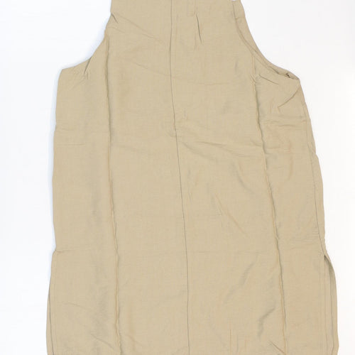 Primark Womens Beige Viscose Basic Tank Size 8 Square Neck