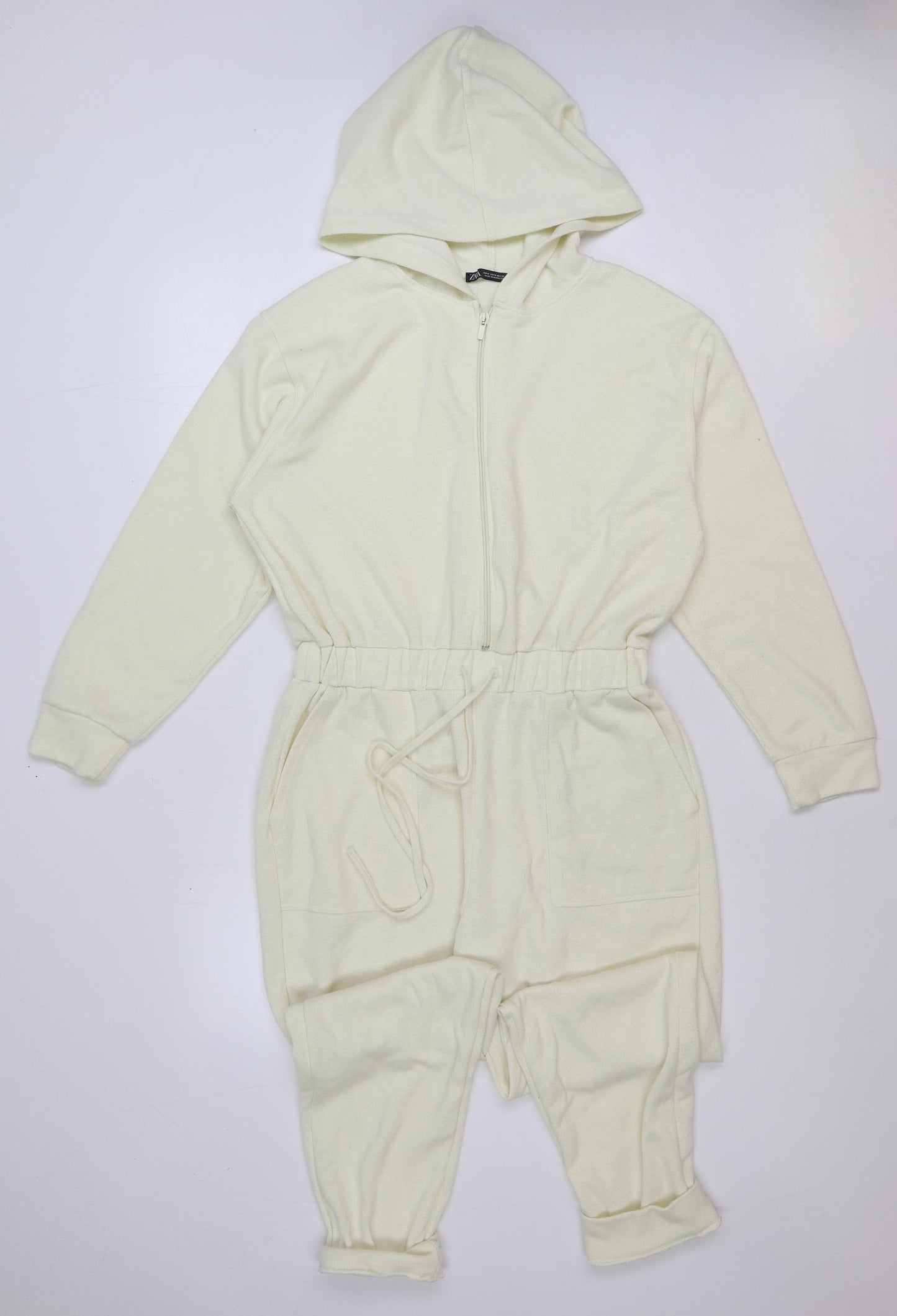 Zara Womens Beige Polyester Top One Piece Size M Zip