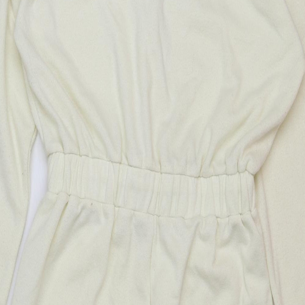Zara Womens Beige Polyester Top One Piece Size M Zip