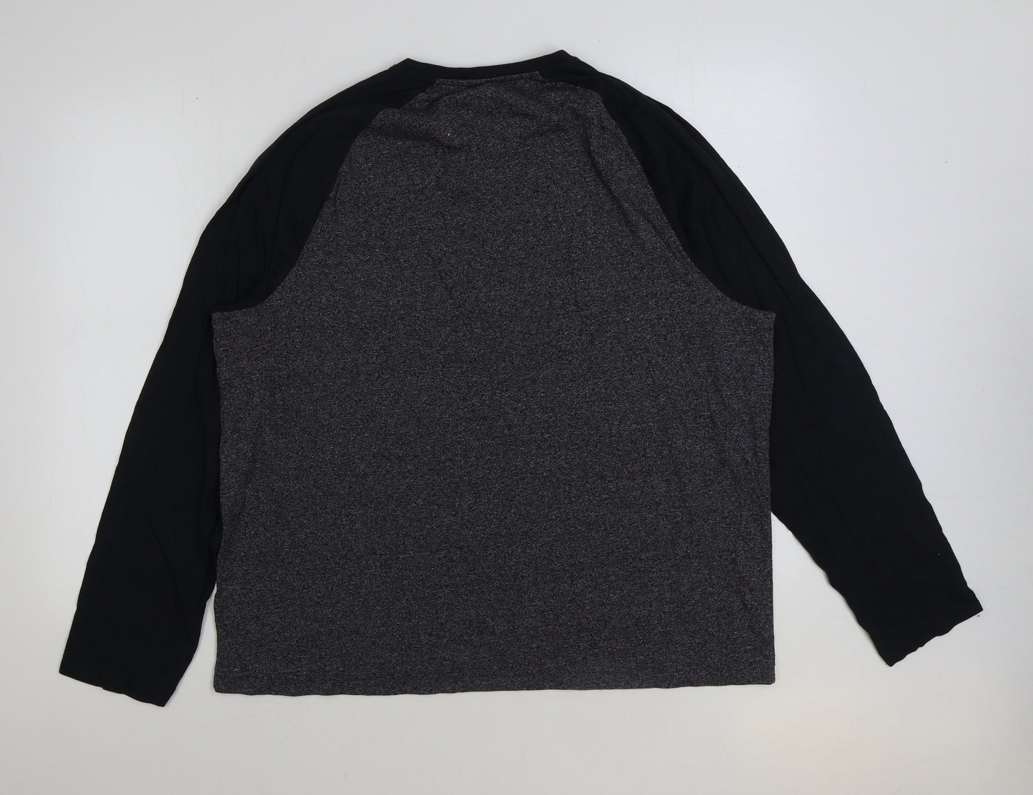 TU Mens Grey Cotton T-Shirt Size XL Round Neck