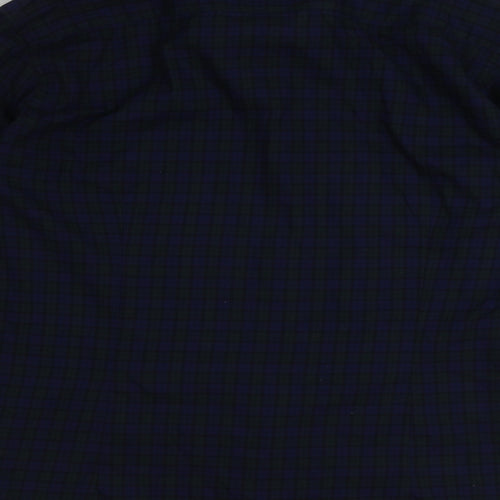 Cedar Wood State Mens Green Check Cotton Button-Up Size 15.5 Collared Button