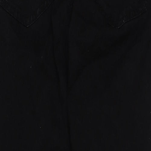 TU Womens Black Cotton Jegging Jeans Size 14 L29 in Regular