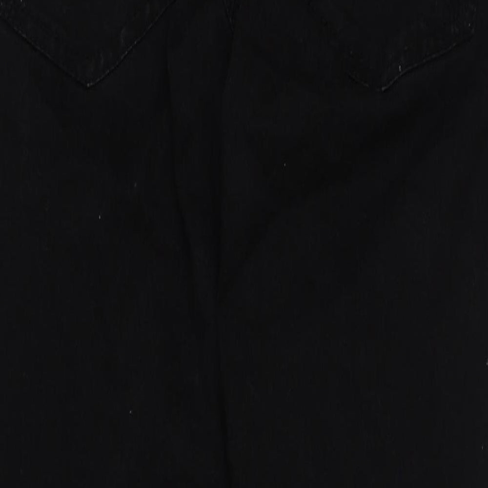 TU Womens Black Cotton Jegging Jeans Size 14 L29 in Regular