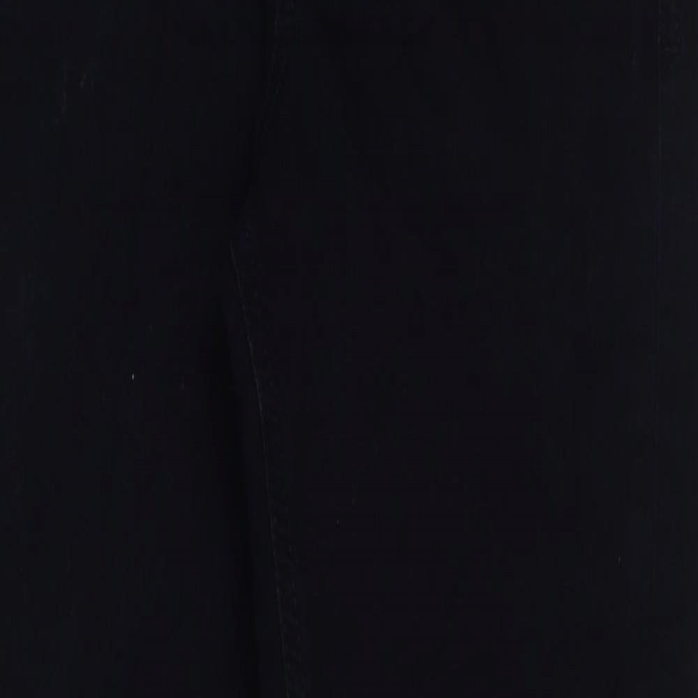 Marks and Spencer Womens Blue Cotton Skinny Jeans Size 8 L27 in Regular Button