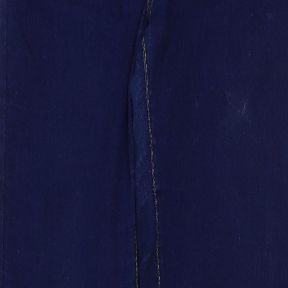 River Island Womens Blue Cotton Skinny Jeans Size 10 L30 in Regular Button