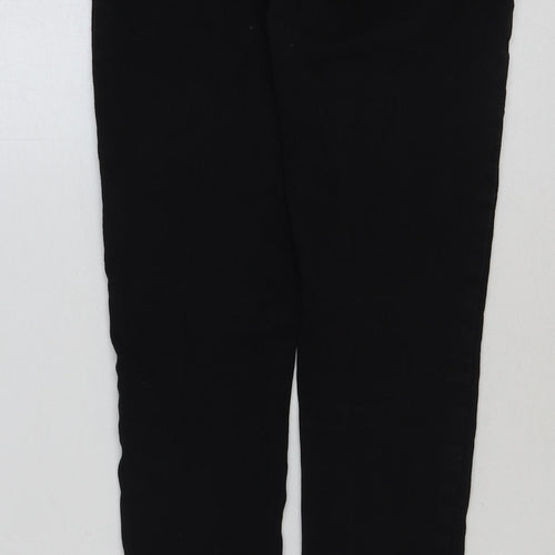 Denim & Co. Womens Black Cotton Skinny Jeans Size 12 L30 in Regular Button