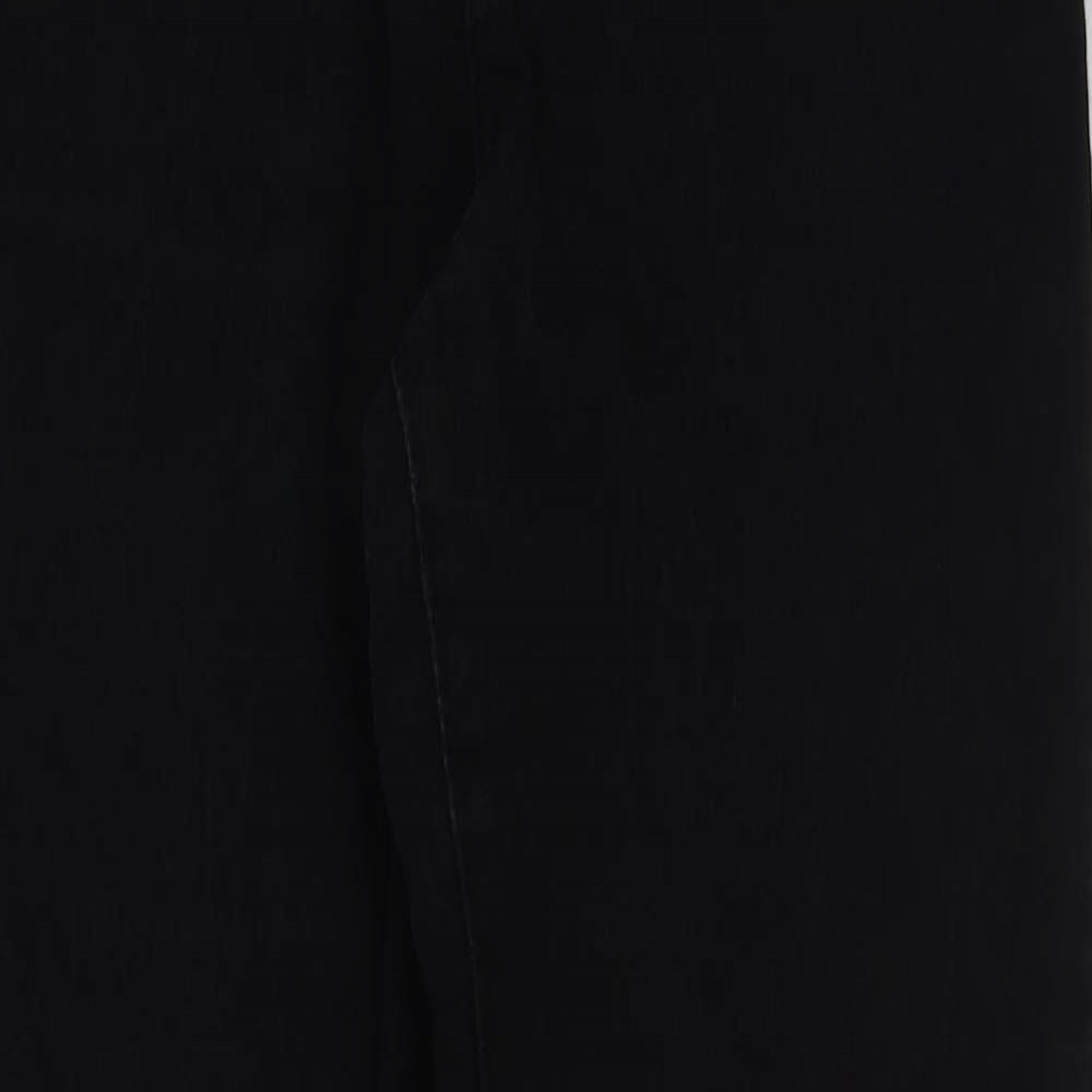 Denim & Co. Womens Black Cotton Skinny Jeans Size 12 L30 in Regular Button