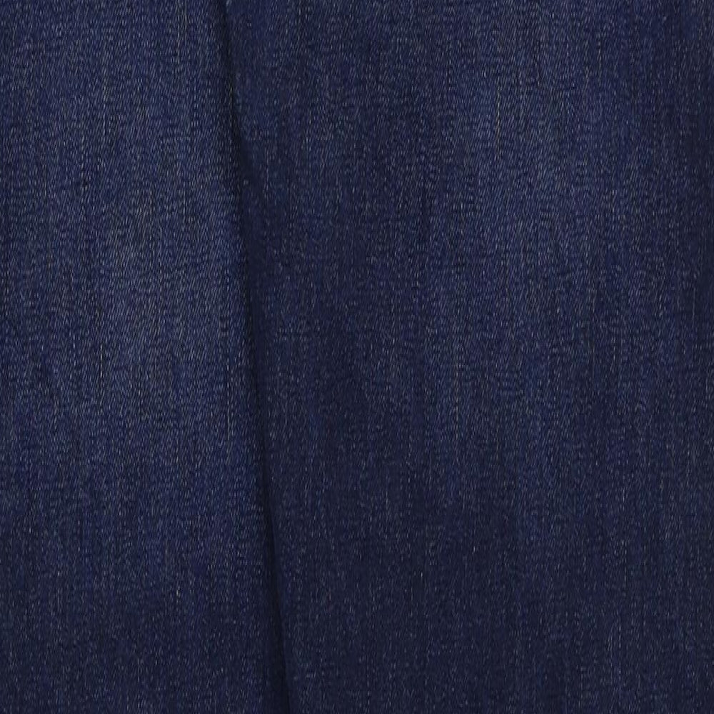 Moto Mens Blue Cotton Straight Jeans Size 32 in L32 in Regular Button