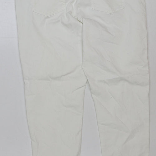 Marks and Spencer Womens White Cotton Jegging Jeans Size 16 L26 in Regular