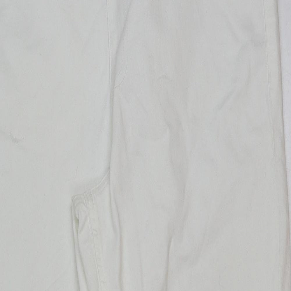 Marks and Spencer Womens White Cotton Jegging Jeans Size 16 L26 in Regular