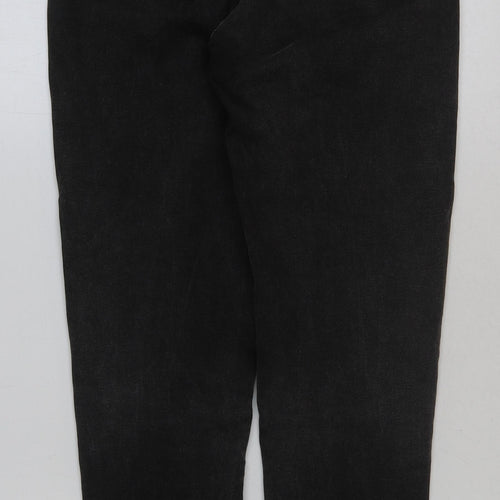 H&M Womens Grey Cotton Skinny Jeans Size 10 L29 in Regular Button