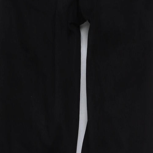 Topshop Womens Black Cotton Skinny Jeans Size 25 in L30 in Regular Button