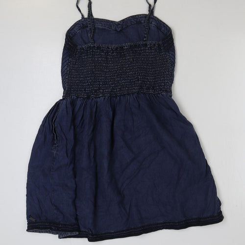 superdr Womens Blue Cotton A-Line Size M Sweetheart Pullover