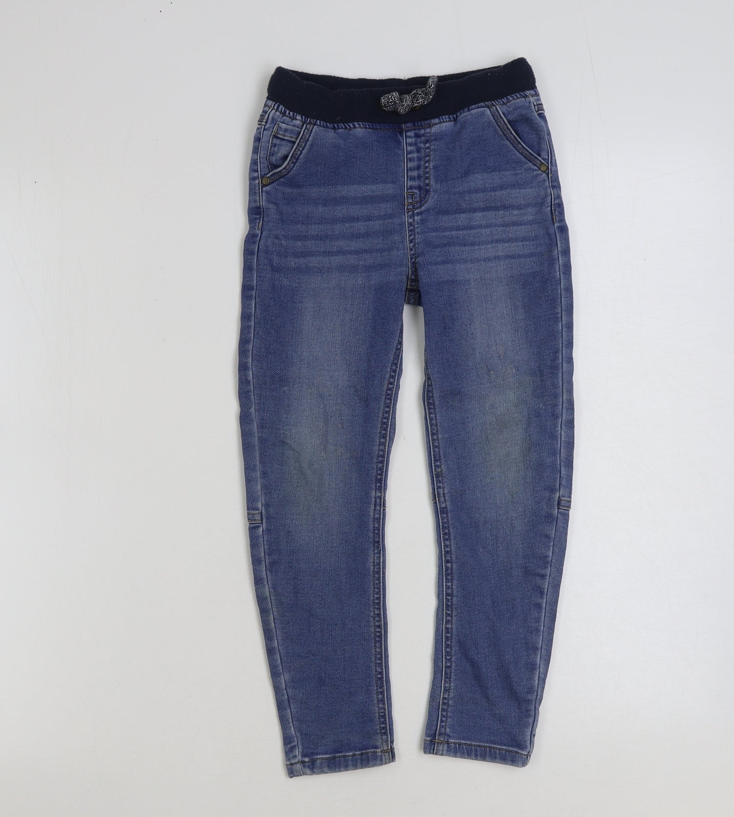 matala Boys Blue Cotton Skinny Jeans Size 4-5 Years Regular