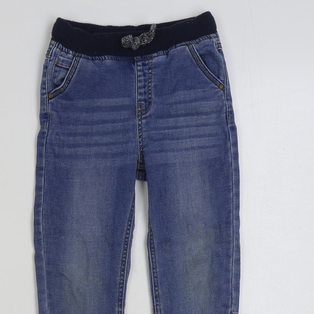 matala Boys Blue Cotton Skinny Jeans Size 4-5 Years Regular