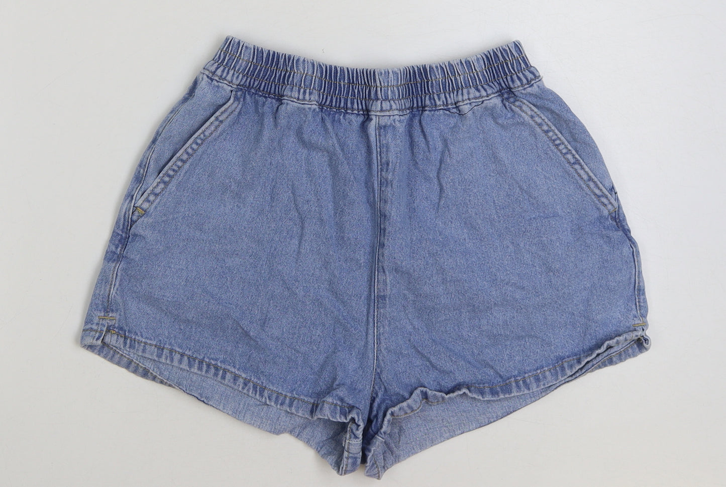 New Look Girls Blue Cotton Sweat Shorts Size 15 Years Regular