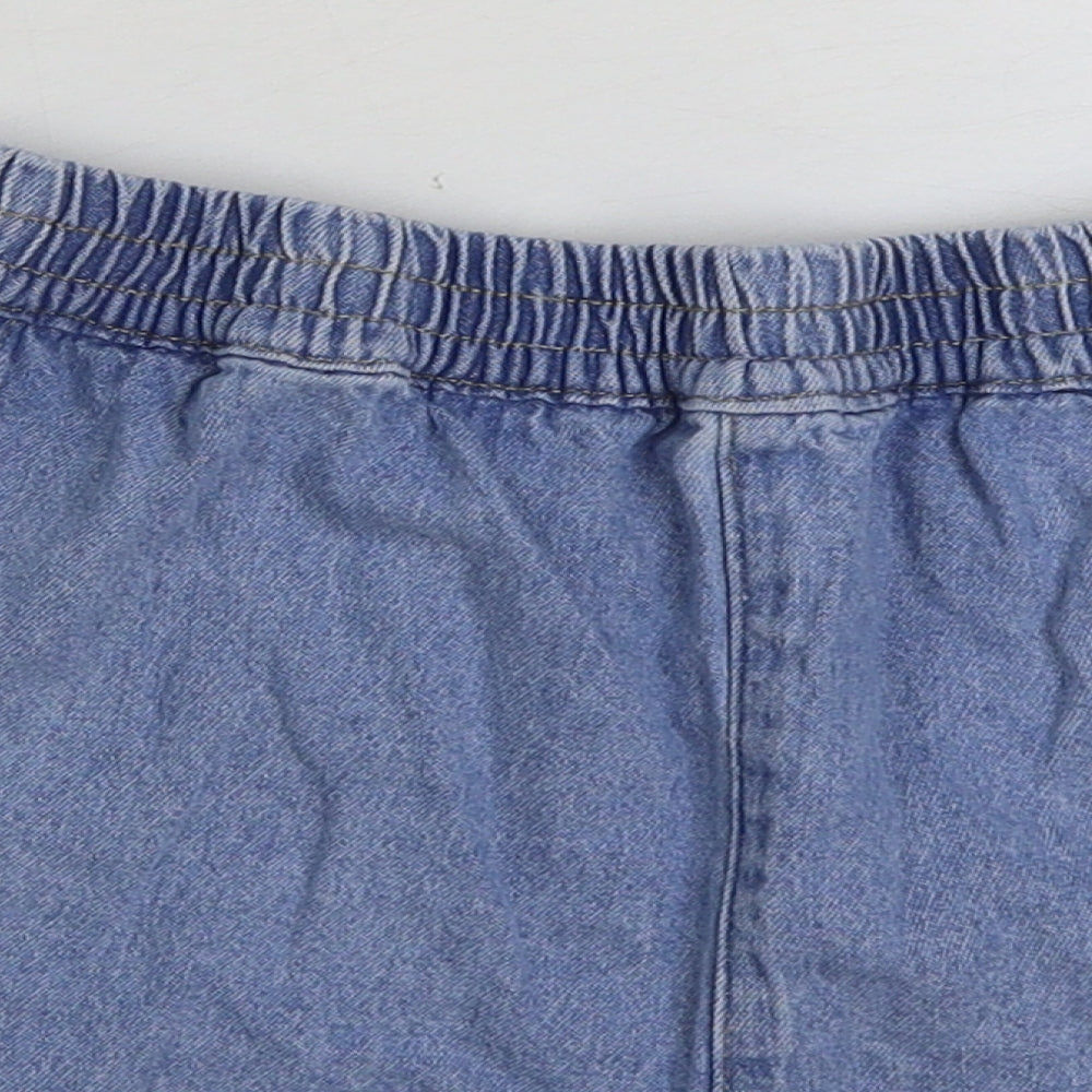 New Look Girls Blue Cotton Sweat Shorts Size 15 Years Regular