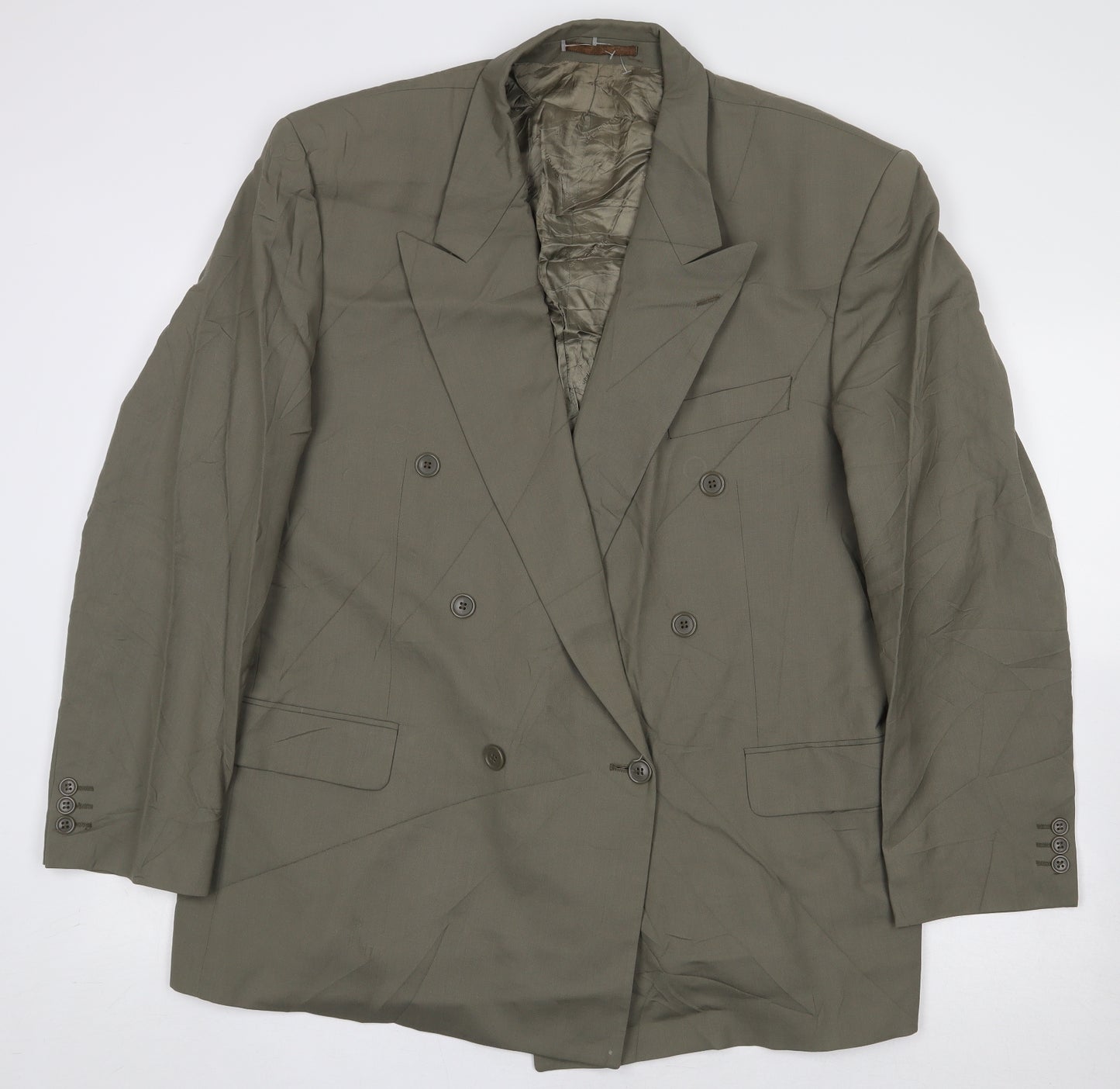 Pierre Cardin Mens Green Wool Jacket Suit Jacket Size 44