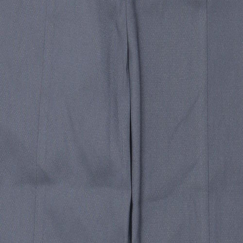 PRETTYLITTLETHING Womens Grey Polyester Trousers Size 6 L29.5 in Regular Zip