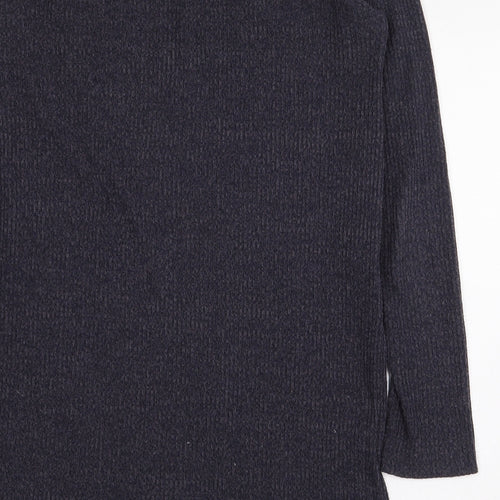 Atmosphere Womens Blue Polyester Pullover Sweatshirt Size 10 Pullover