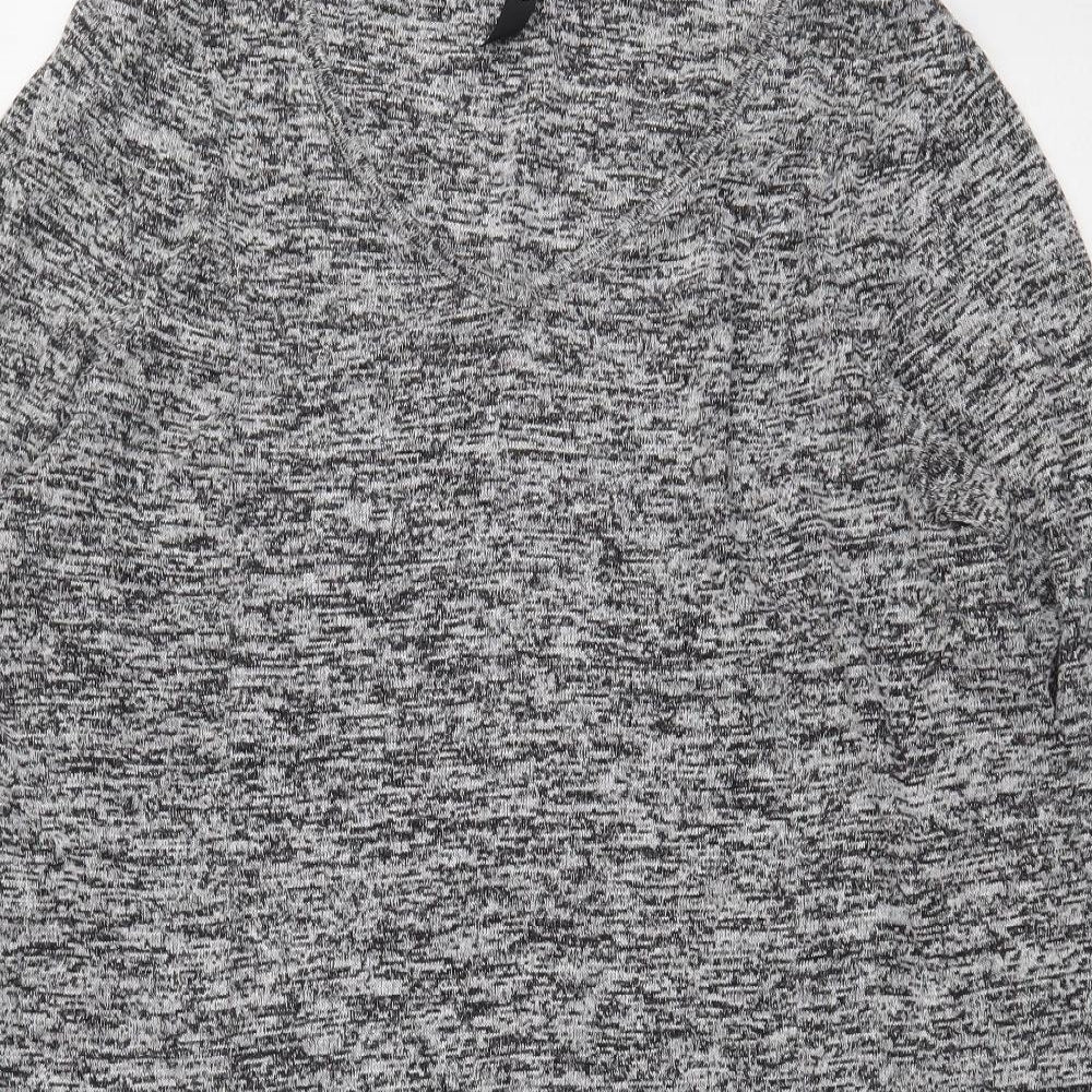 Preworn Womens Grey Viscose Pullover Sweatshirt Size 18 Pullover