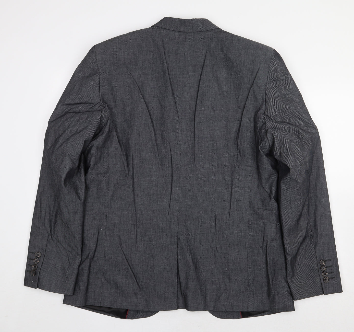 Red Herring Mens Grey Cotton Jacket Suit Jacket Size 44