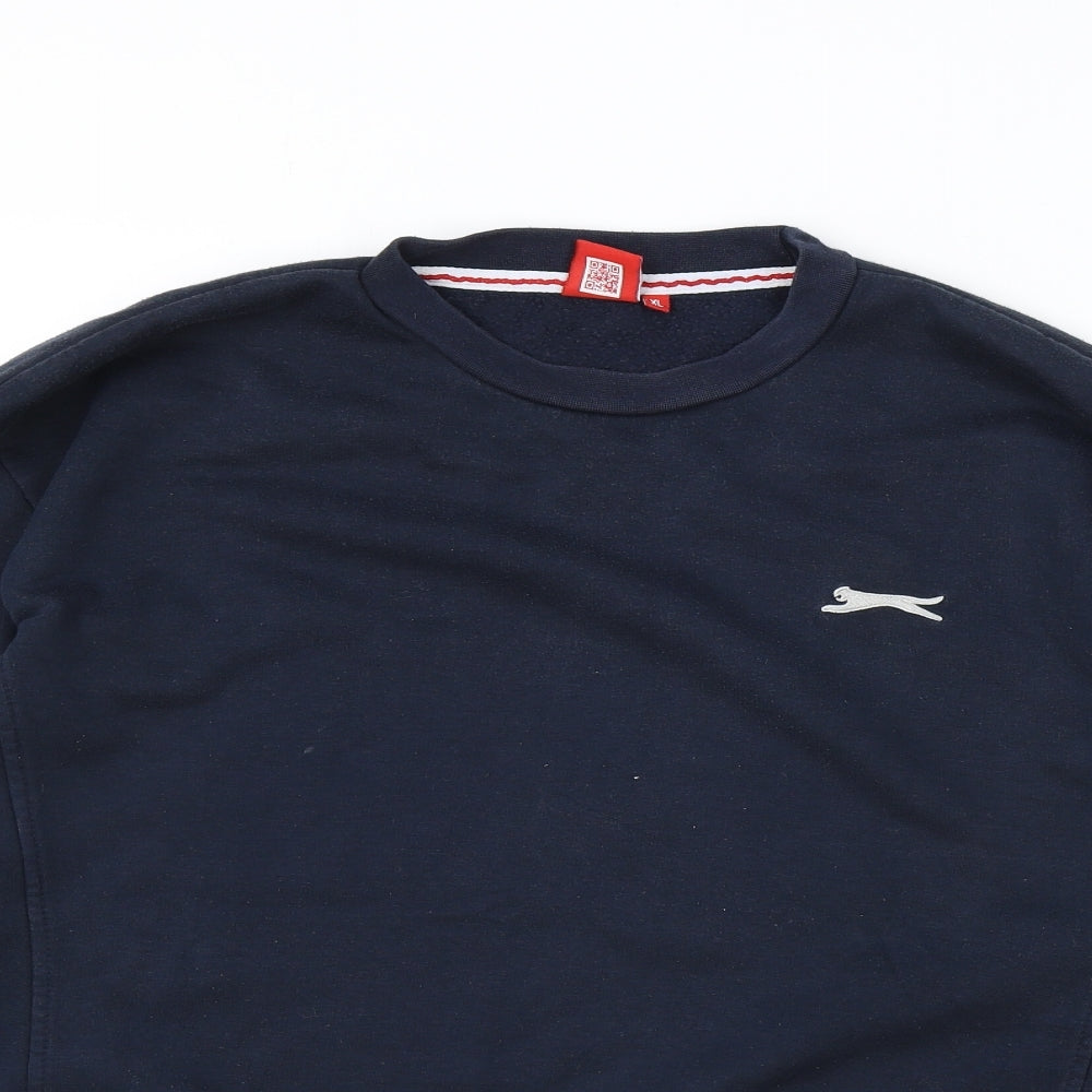 Slazenger Mens Blue Viscose Pullover Sweatshirt Size XL