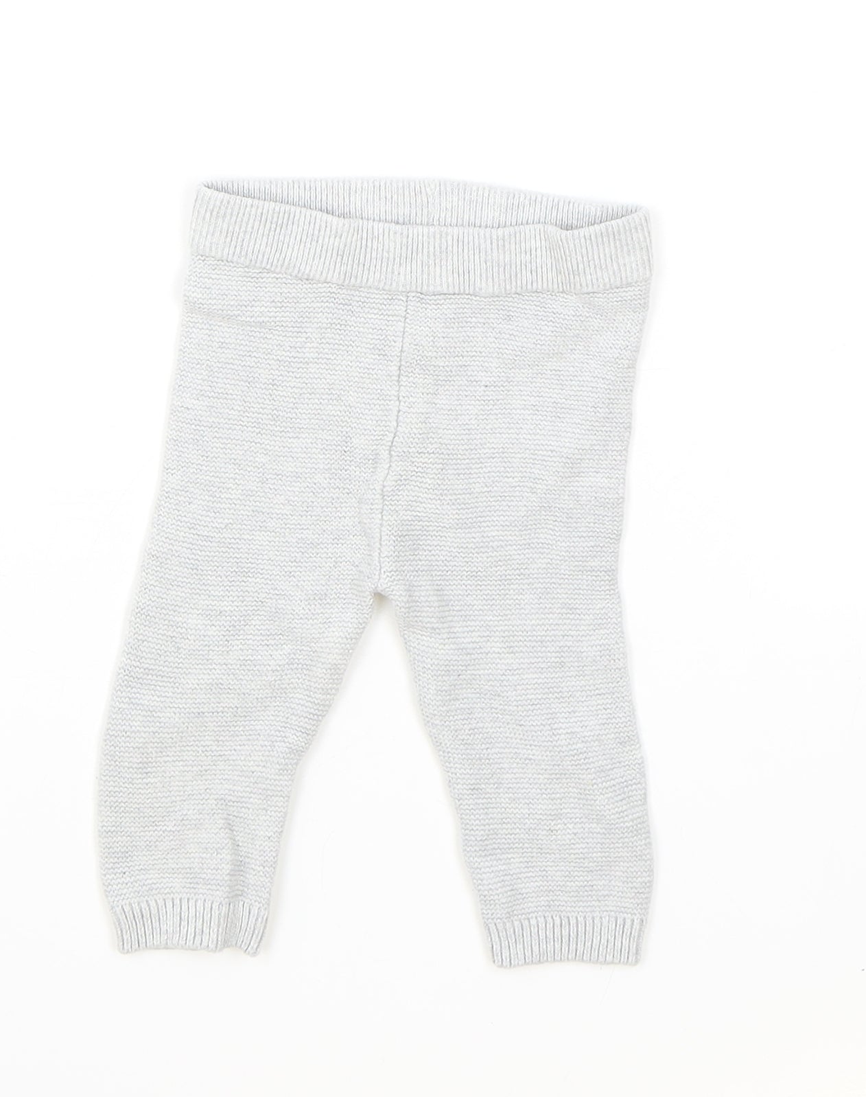 Marks and Spencer Baby Grey Cotton Jogger Leggings Size 3-6 Months Pullover