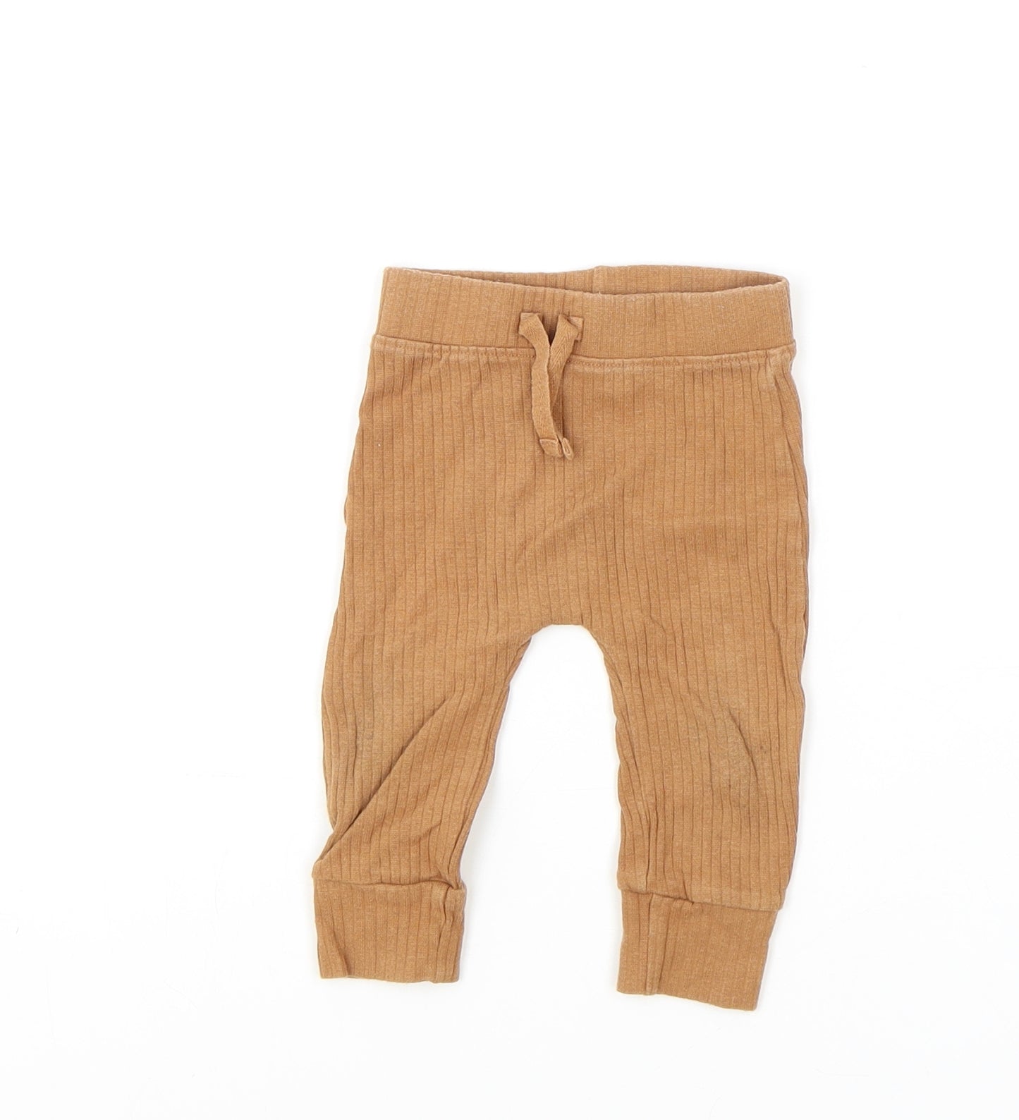 George Baby Brown Cotton Jogger Leggings Size 3-6 Months Pullover