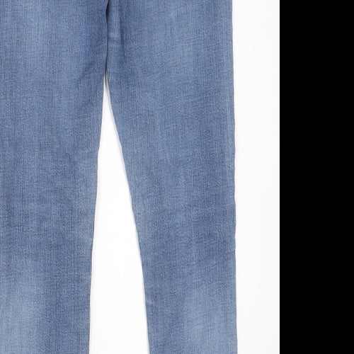 SCOUT Womens Blue Cotton Skinny Jeans Size 30 in L28 in Regular Button