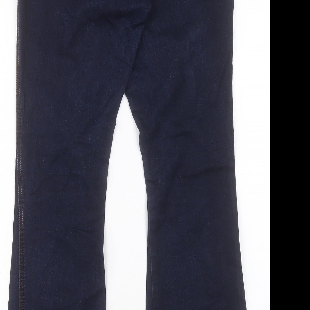 River Island Womens Blue Cotton Bootcut Jeans Size 20 L30 in Regular Button