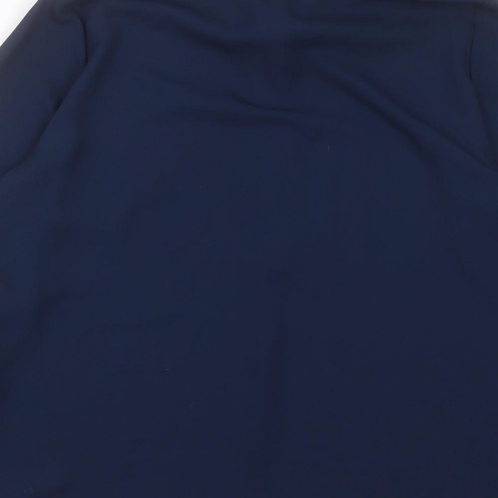 Dorothy Perkins Womens Blue Polyester Basic Blouse Size 16 Collared