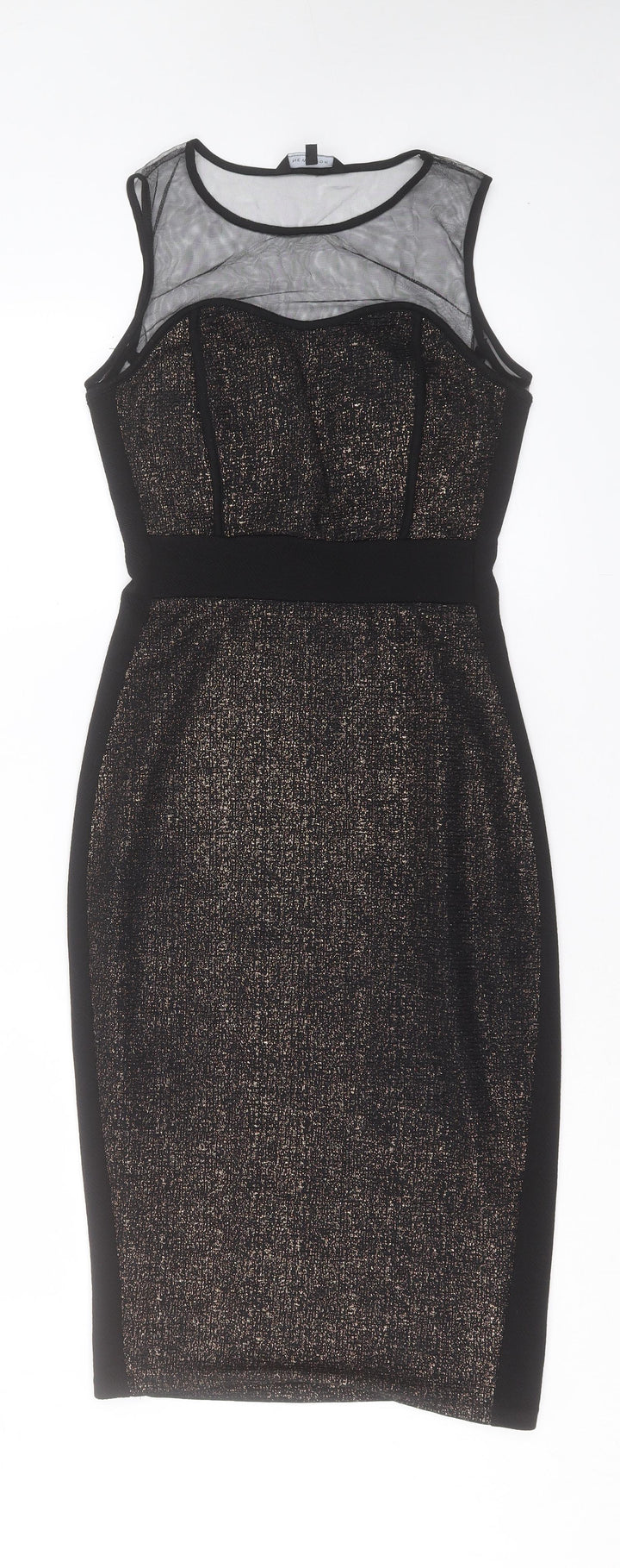 New Look Womens Black Polyester Bodycon Size 10 Crew Neck Pullover