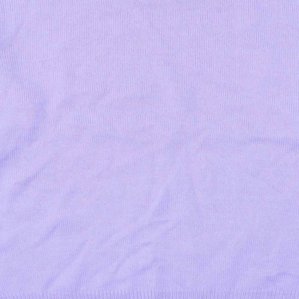 damar Womens Purple Round Neck Acrylic Pullover Jumper Size 20 - Size 20-22