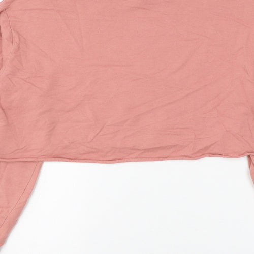 H&M Mens Pink Cotton Cardigan Sweatshirt Size M - Girl Clique