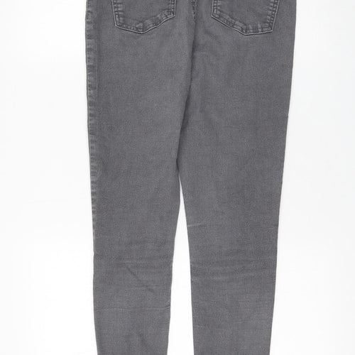 Marks and Spencer Womens Grey Cotton Jegging Jeans Size 12 L28 in Regular