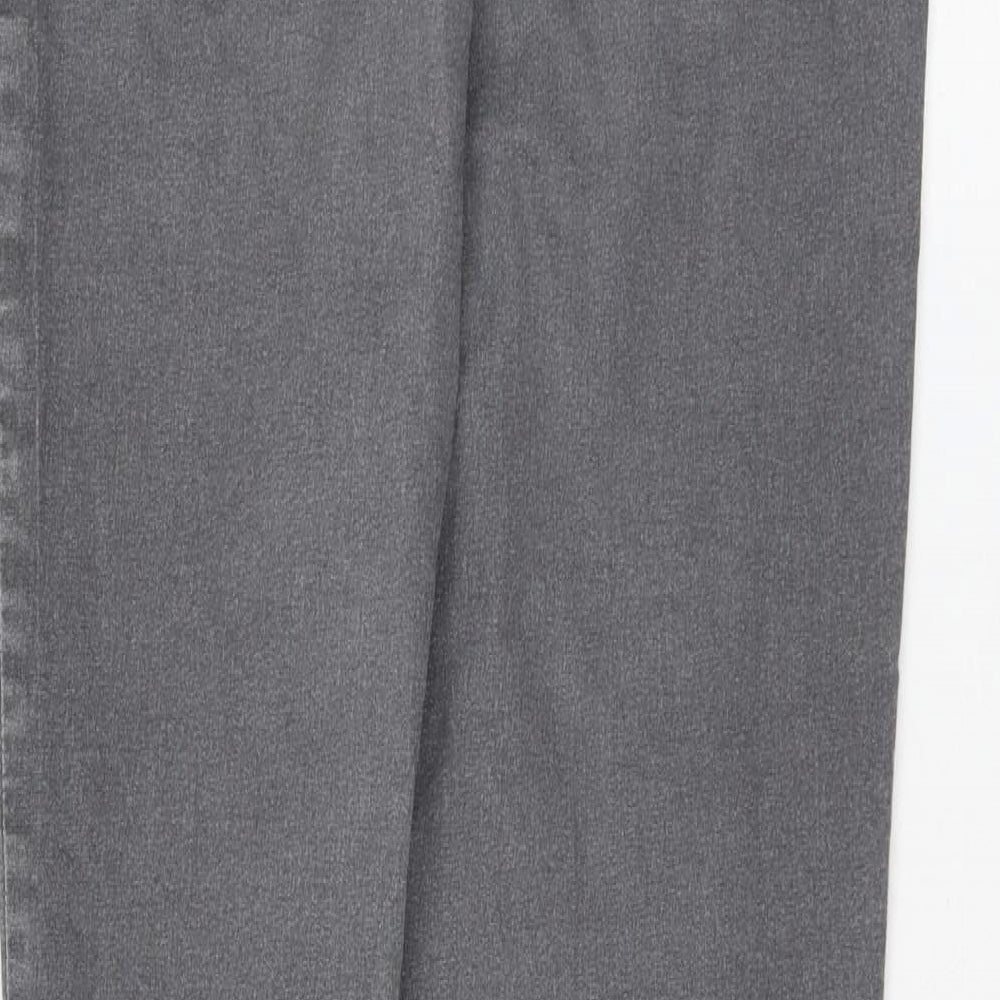 Marks and Spencer Womens Grey Cotton Jegging Jeans Size 12 L28 in Regular