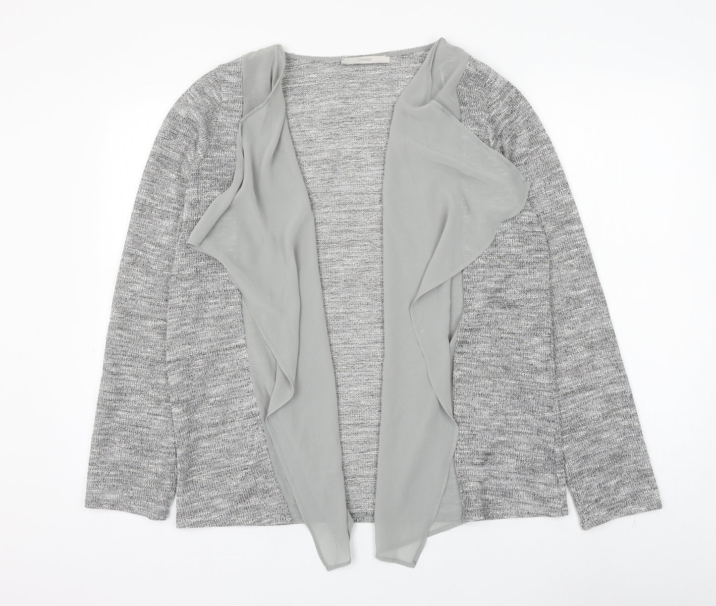 George Womens Grey V-Neck Polyester Cardigan Jumper Size 18