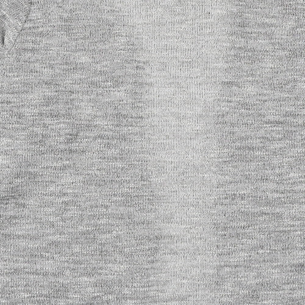 George Womens Grey V-Neck Polyester Cardigan Jumper Size 18