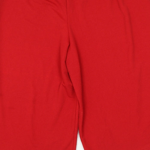 Preworn Womens Red Polyester Culotte Shorts Size 34 in L17 in Regular
