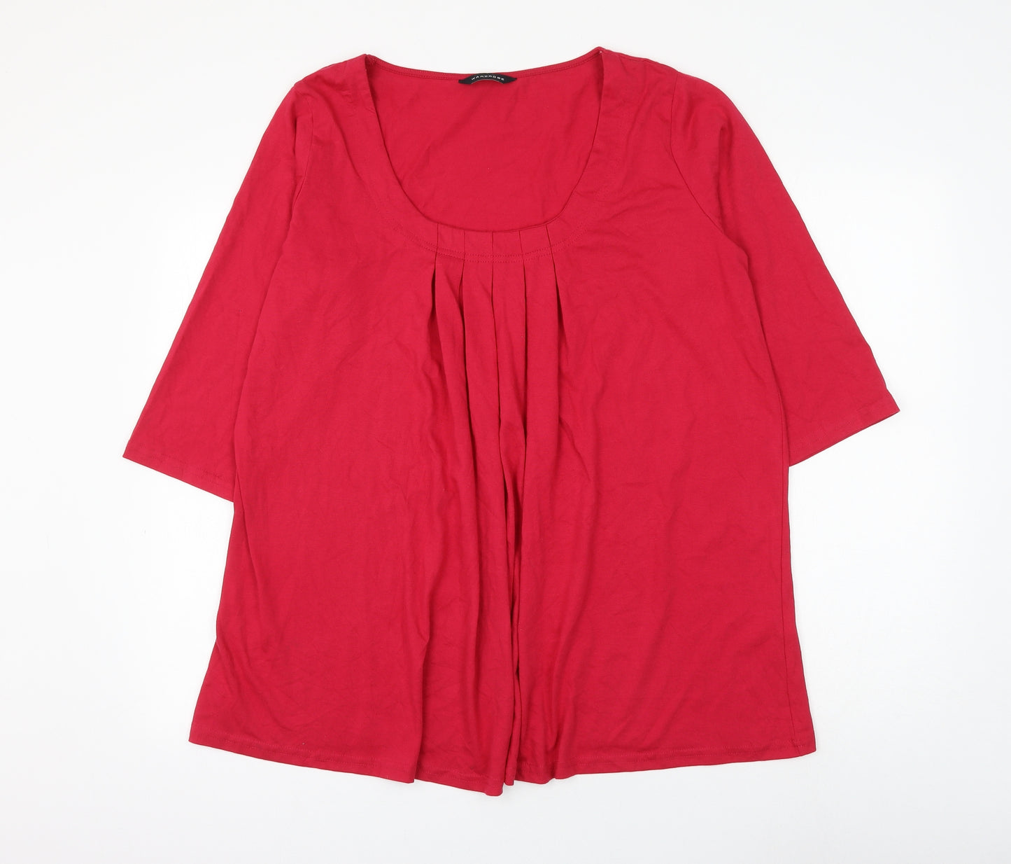 Wardrobe Womens Pink Polyester Basic Blouse Size 20 Scoop Neck