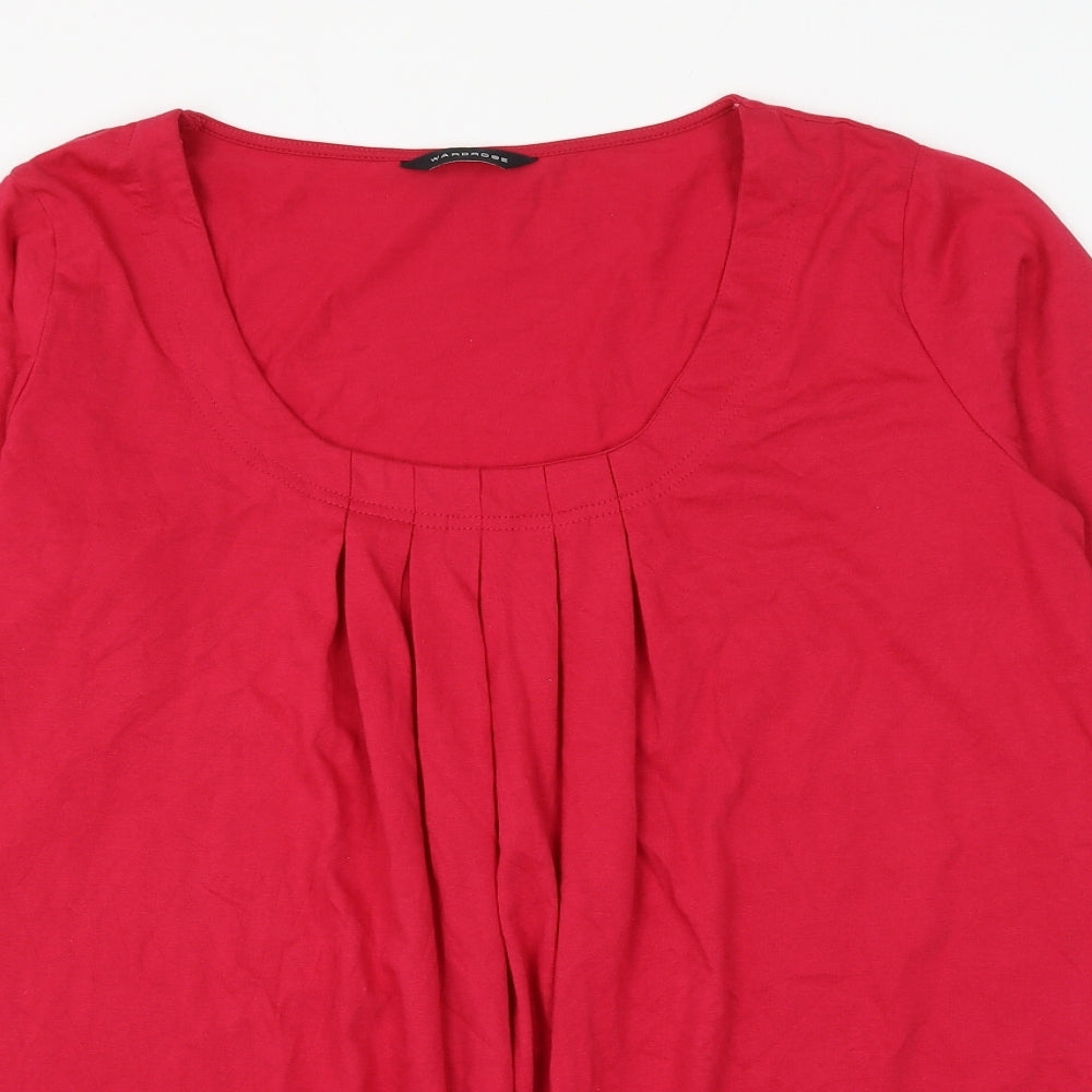 Wardrobe Womens Pink Polyester Basic Blouse Size 20 Scoop Neck