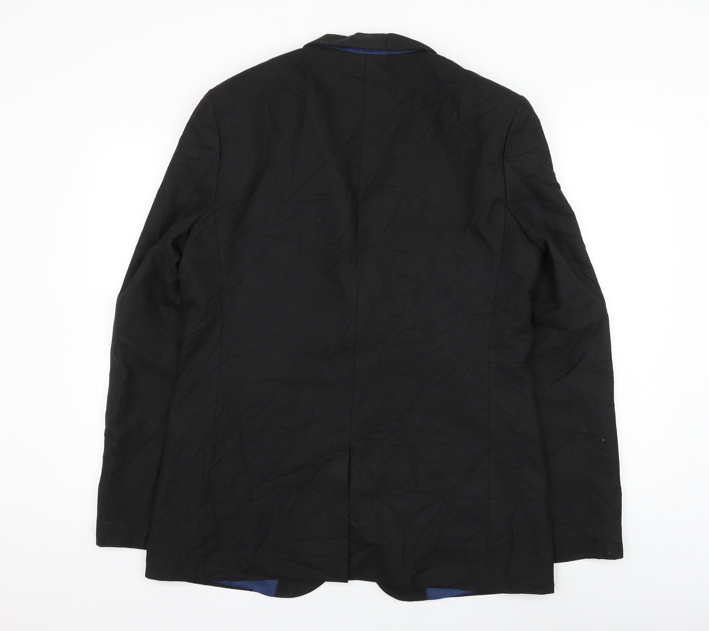 riveris Mens Black Polyester Jacket Suit Jacket Size 42