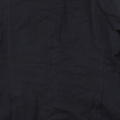 Marks and Spencer Mens Blue Striped Polyester Jacket Suit Jacket Size 42