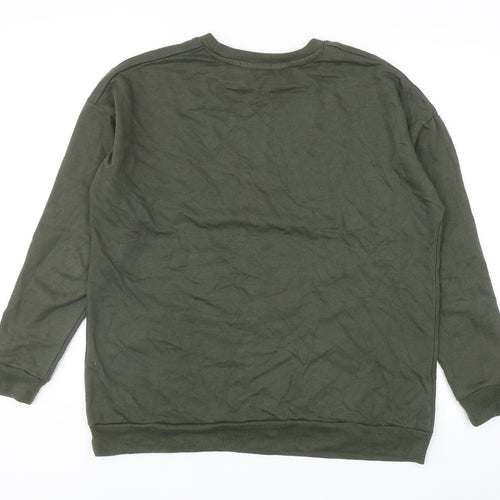 PEP & CO Womens Green Cotton Pullover Sweatshirt Size M Pullover - Unique